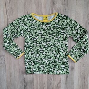 DUNS Sweden Green Floral Shirt, 122cm Or 6-7Y (Z5)